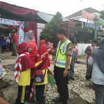 Di Sela Pengamanan Kanit Binmas Sempatkan Binluh Kepada Siswa SD