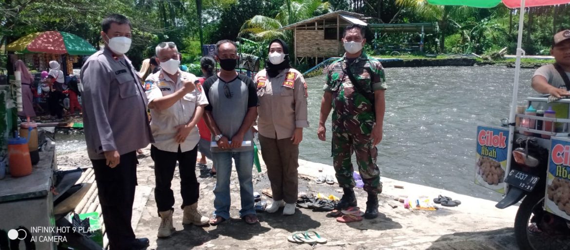 Kondisi Perlengkapan Prokes Objek Wisata Dicek Tim Gabungan Satgas Covid-19 dan Polres Pemalang
