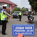 H+2 Lebaran Polres Banjarnegara Buka Layanan Vaksin Pengguna Jalan dan Wisatawan IMG-20220504-WA0006